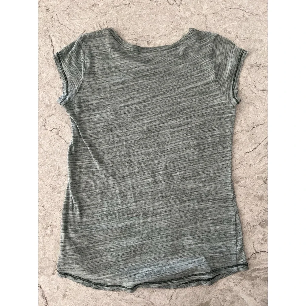 5th & Ocean Girls 10 Spartans Love Love Love Glitter Graphic T-Shirt Gray Kids - Picture 2 of 5